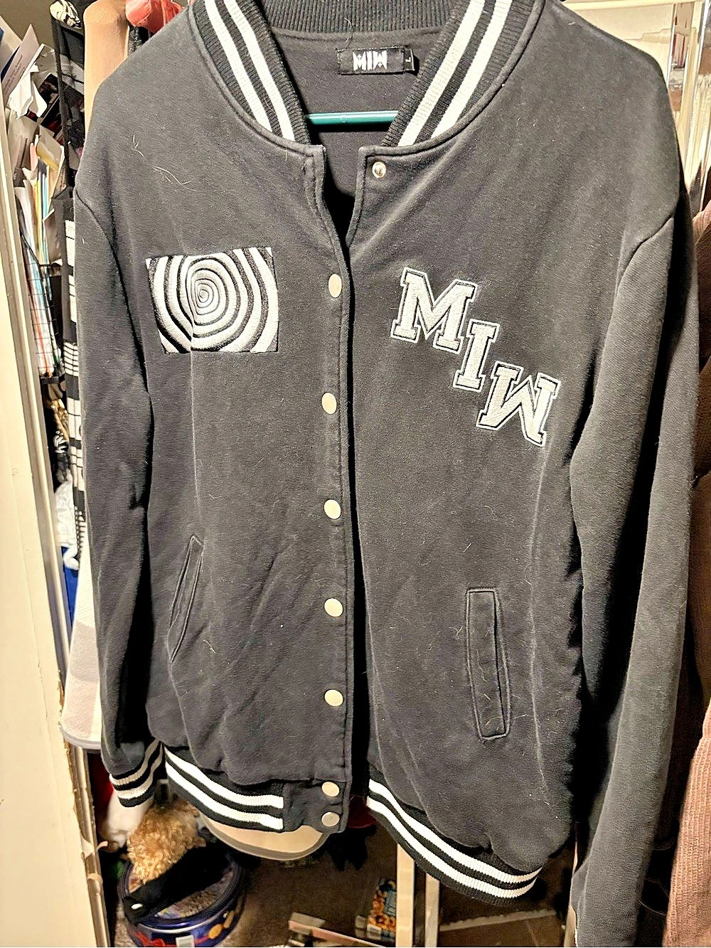 Limited Edition Motionless In White MIW 570 Varsity Jacket Black Size L